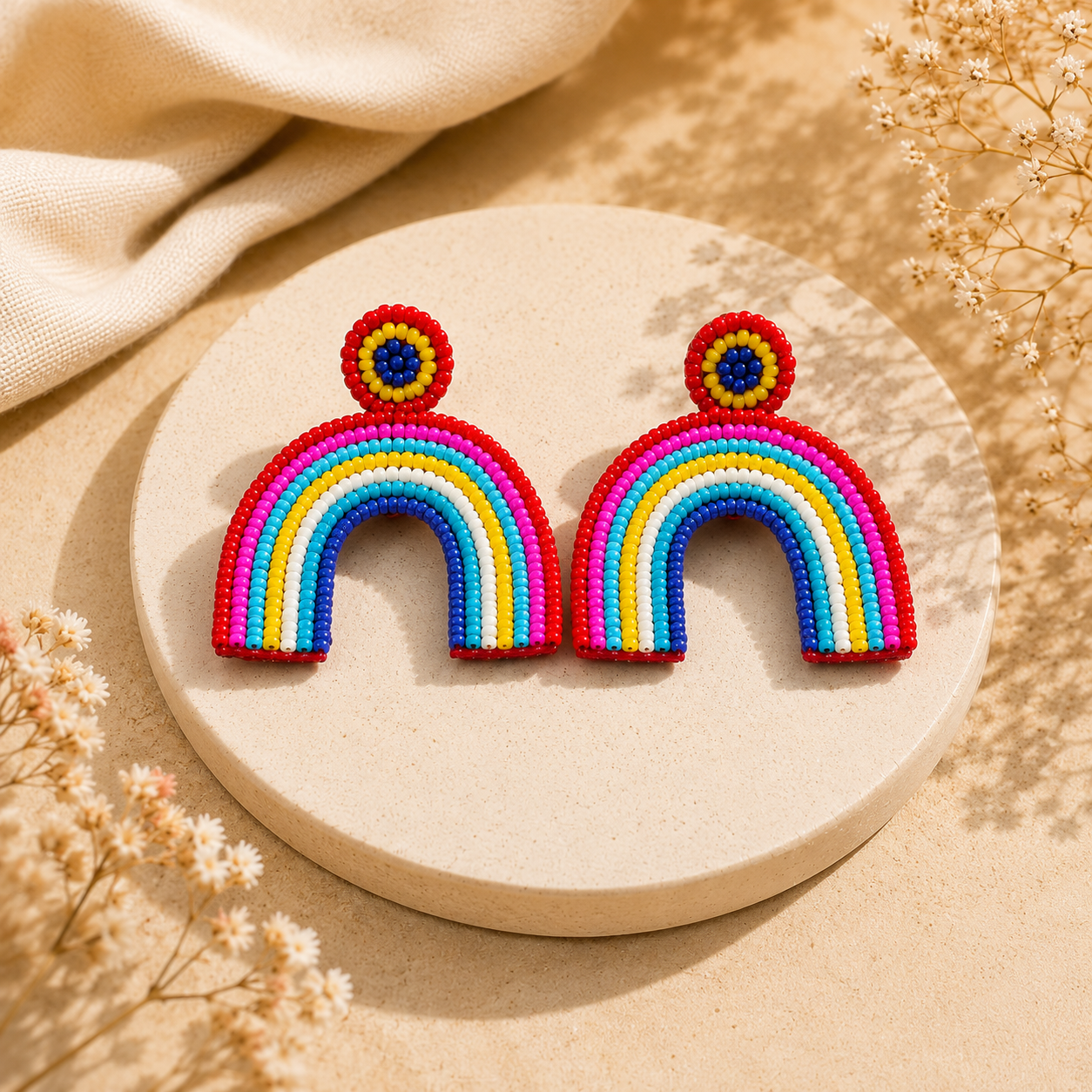 Color Pop Rainbow Arch Earrings