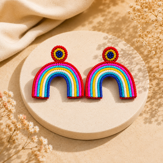 Color Pop Rainbow Arch Earrings