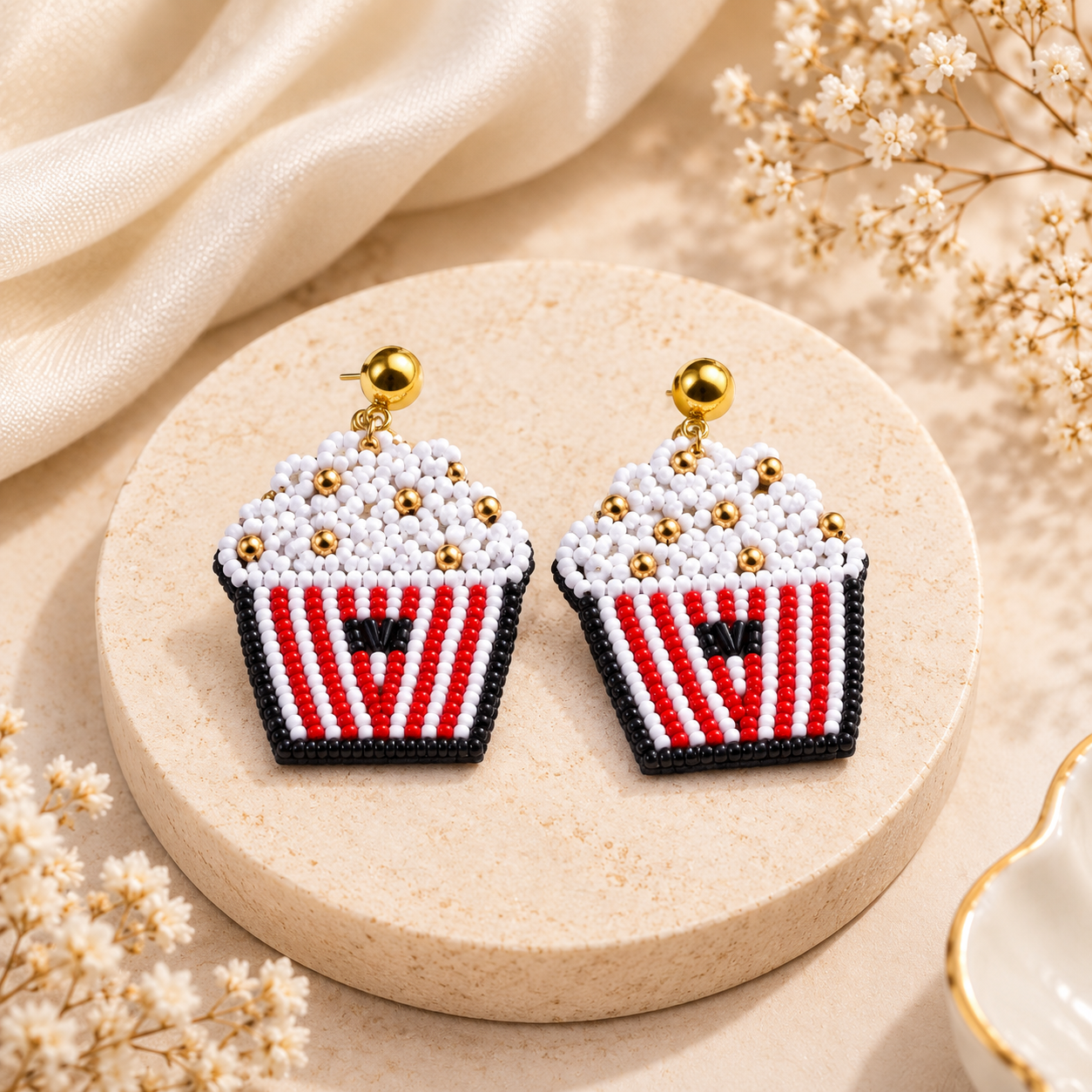 Color Pop Popcorn Earrings