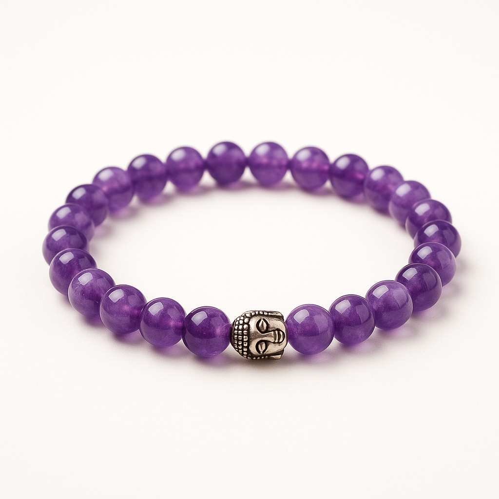 Moon-Energised RIAS – Amethyst Bracelet for Intuition & Inner Peace