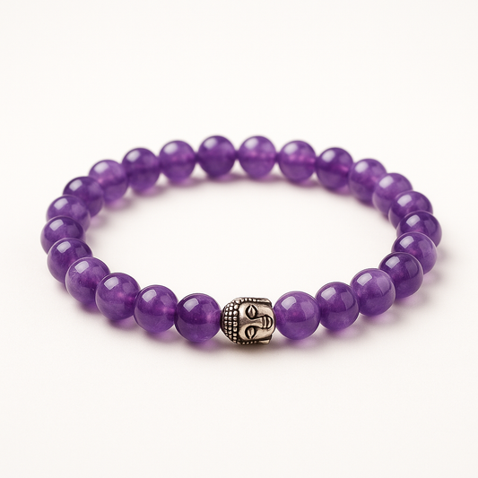Moon-Energised RIAS – Amethyst Bracelet for Intuition & Inner Peace