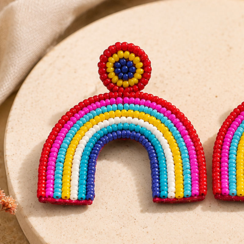 Color Pop Rainbow Arch Earrings