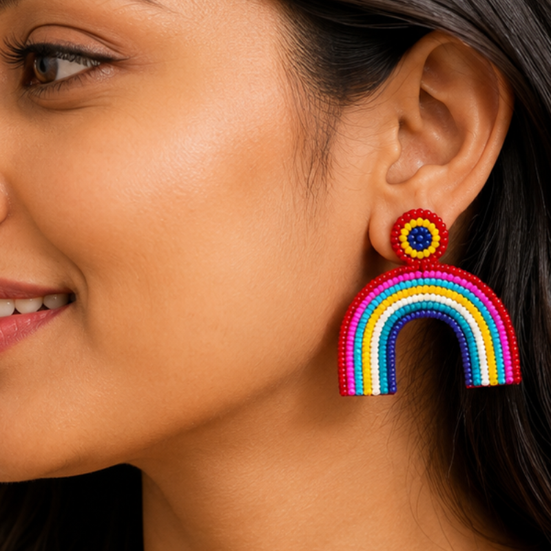 Color Pop Rainbow Arch Earrings