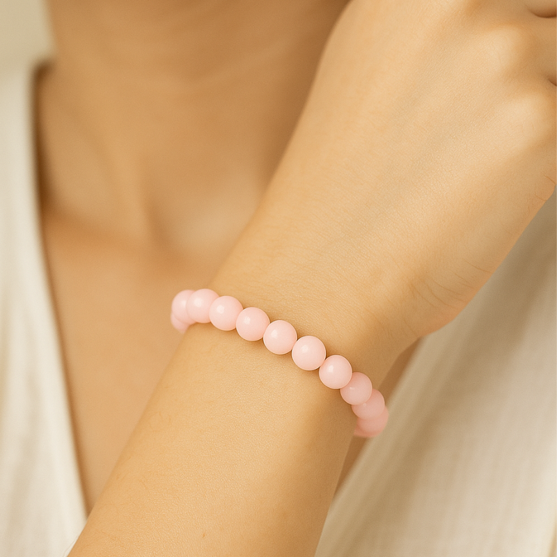 Moon-Energised RIAS Bloom – Rose Quartz Bracelet of Self-Love & Healing
