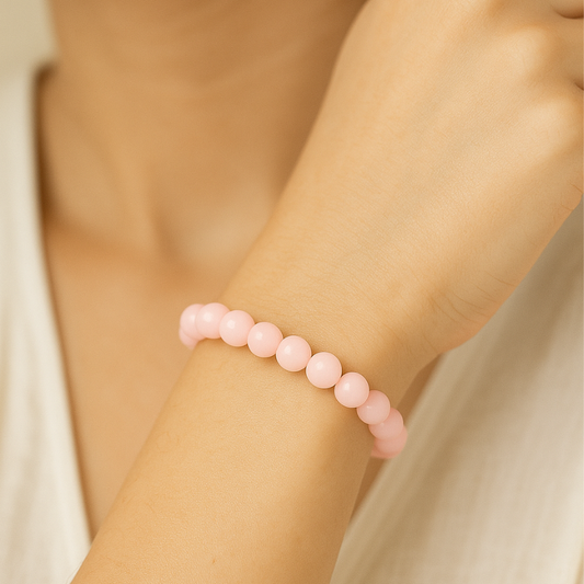 Moon-Energised RIAS Bloom – Rose Quartz Bracelet of Self-Love & Healing