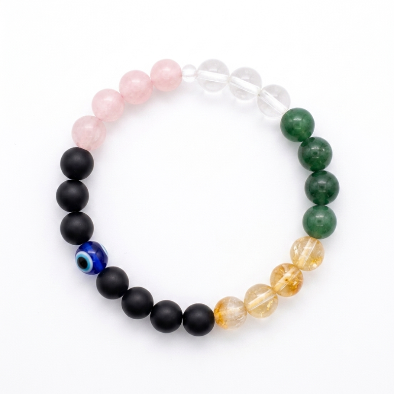 RIAS Wealth, Protection & Positive Energy Evil Eye Bracelet