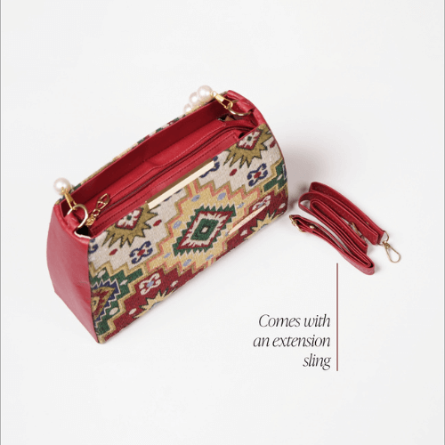 Designer Pearl Accent Bag
