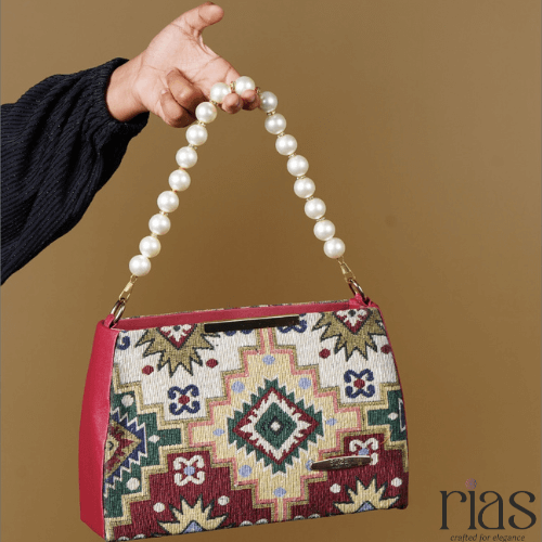 Designer Pearl Accent Bag