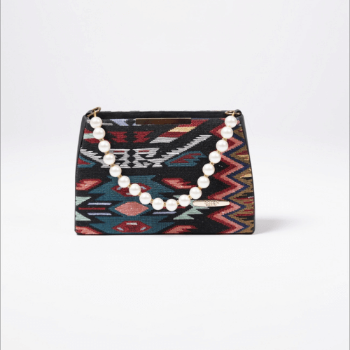 Pearl Radiance Geo Handbag
