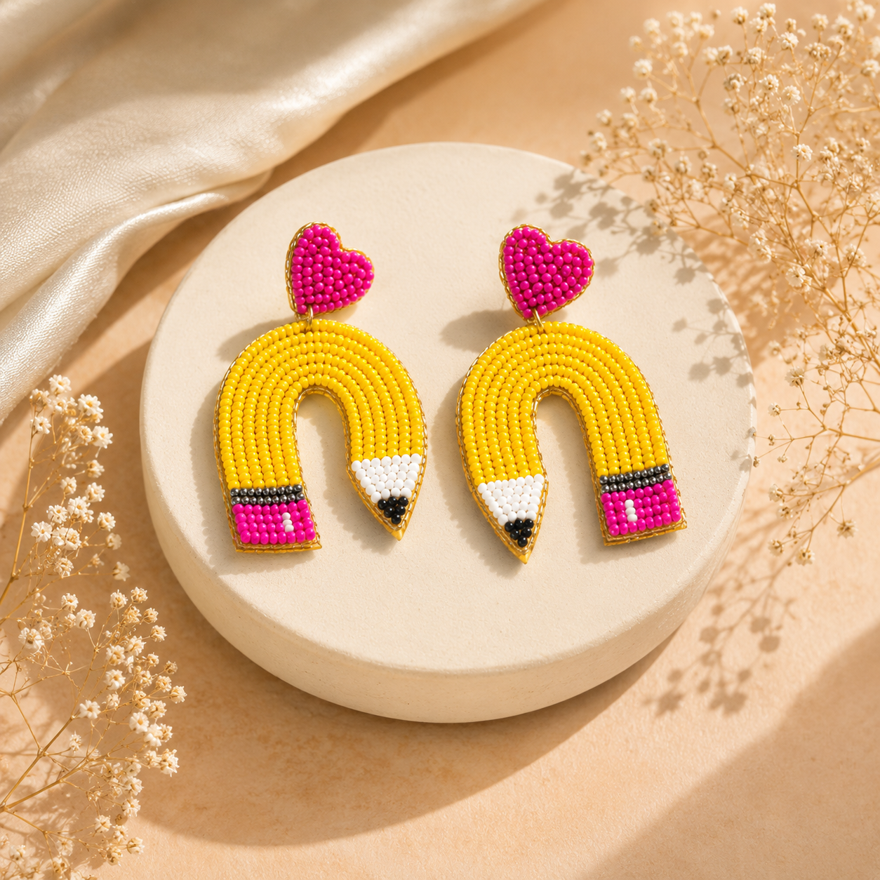 Color Pop Love Pencil Earrings
