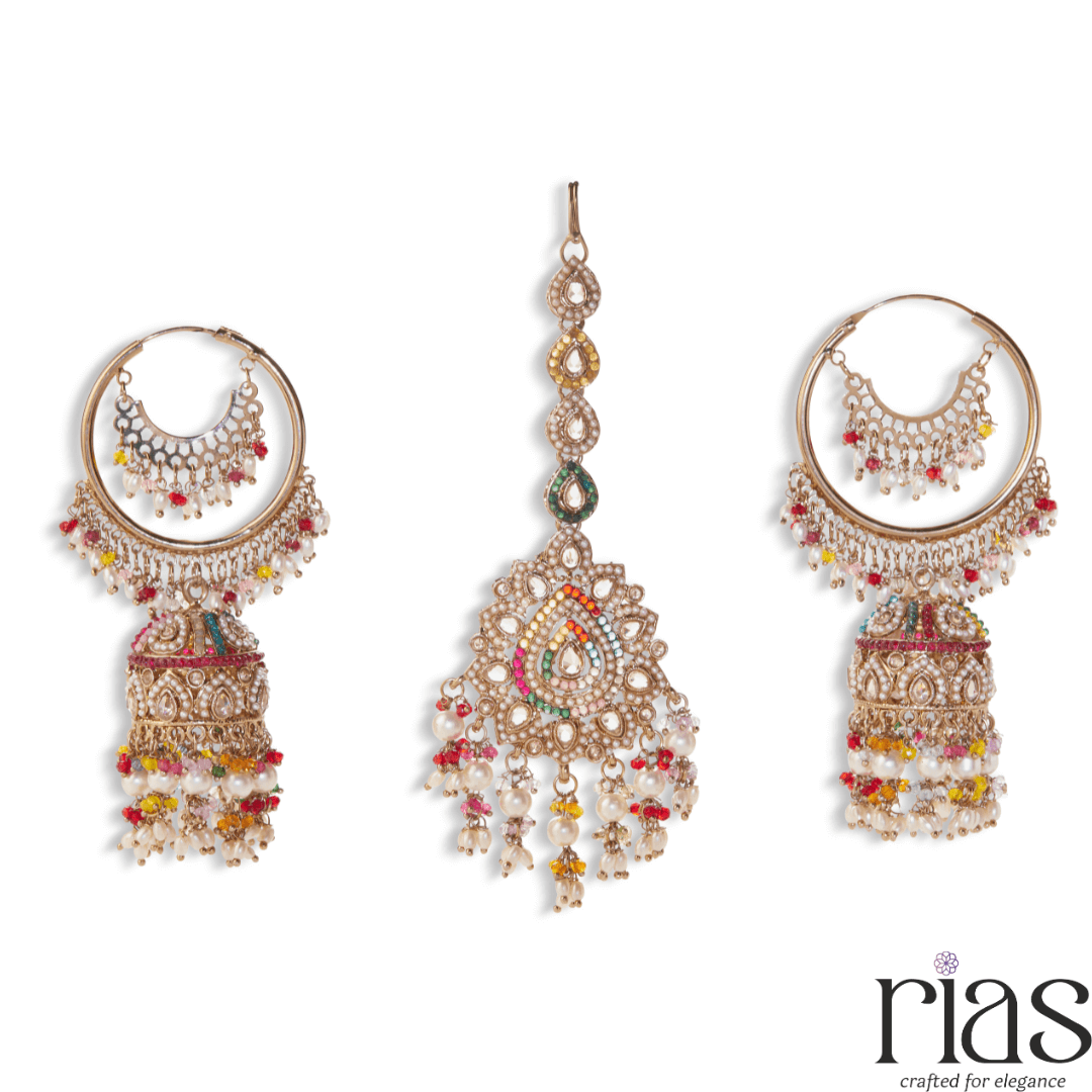 Sitara Splendor Bridal Maang Tikka Jewelry Set