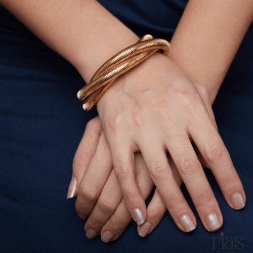 Twisted Gold-Tone Coil Bracelet