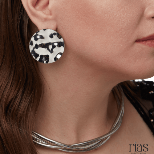 Monochrome Statement Earrings